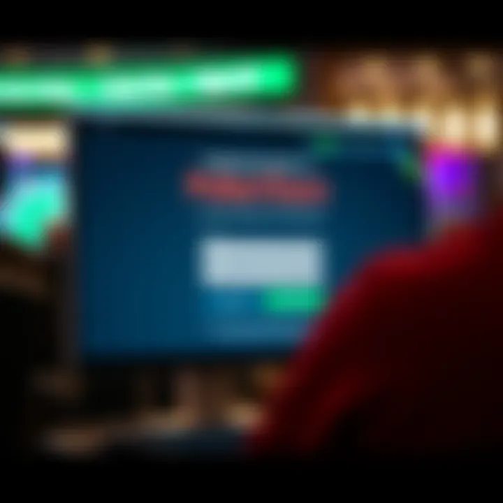 A computer screen displaying PokerStars registration