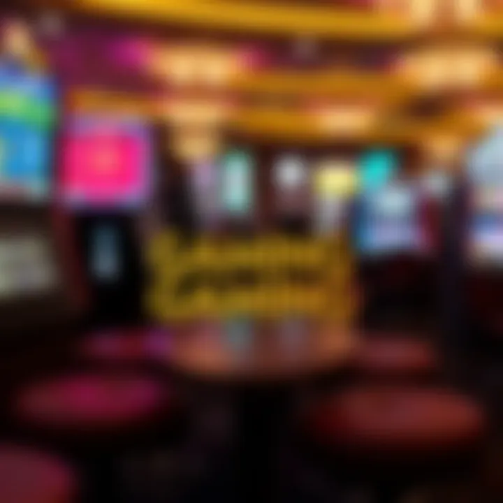 A responsible gaming message displayed creatively