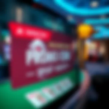 Promo code offer on a digital screen