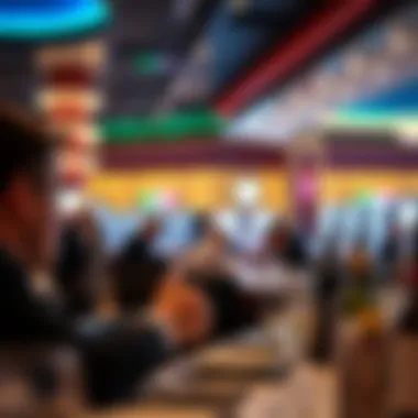 Visitors enjoying dining options within the casino