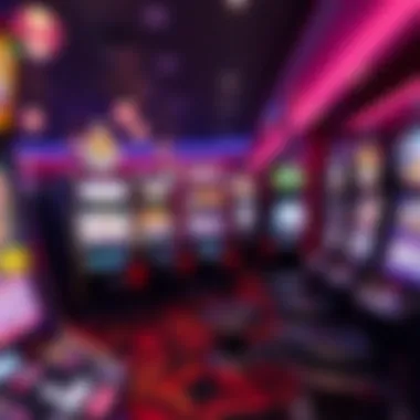 Interior gaming area highlighting diverse slot machines