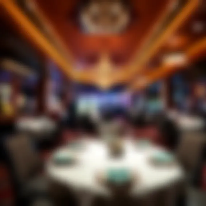 Elegant dining setting at one of the restaurants