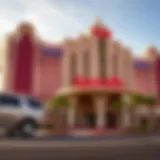 Exterior view of Sands Casino Reno showcasing its unique architecture