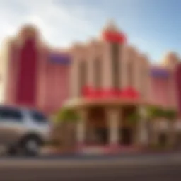 Exterior view of Sands Casino Reno showcasing its unique architecture