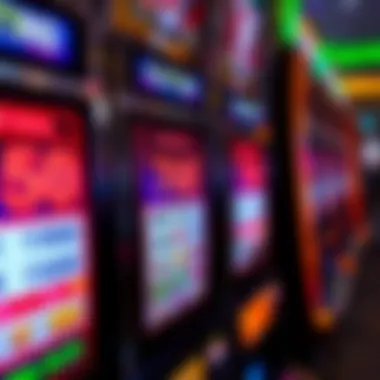 Payout Percentages on Slot Machines Close-up view of a slot machine display highlighting payout percentages