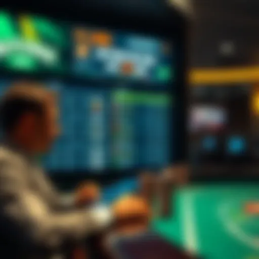 Visual representation of sports betting options available