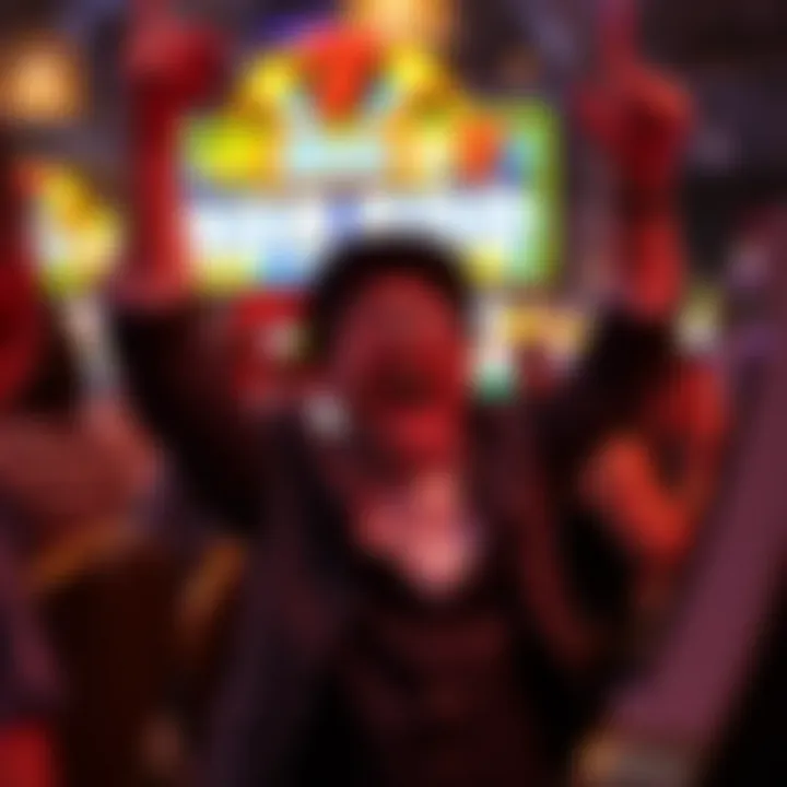 Player celebrating a big win in Pop Slots