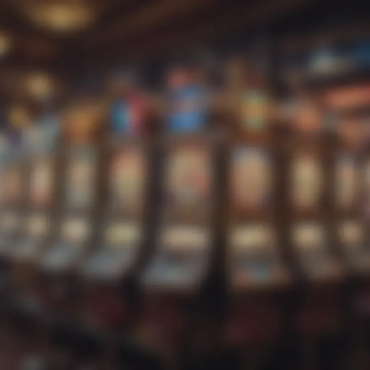 Different types of slot machines available in a casino