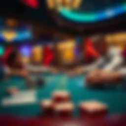 An illustration showcasing strategic betting techniques