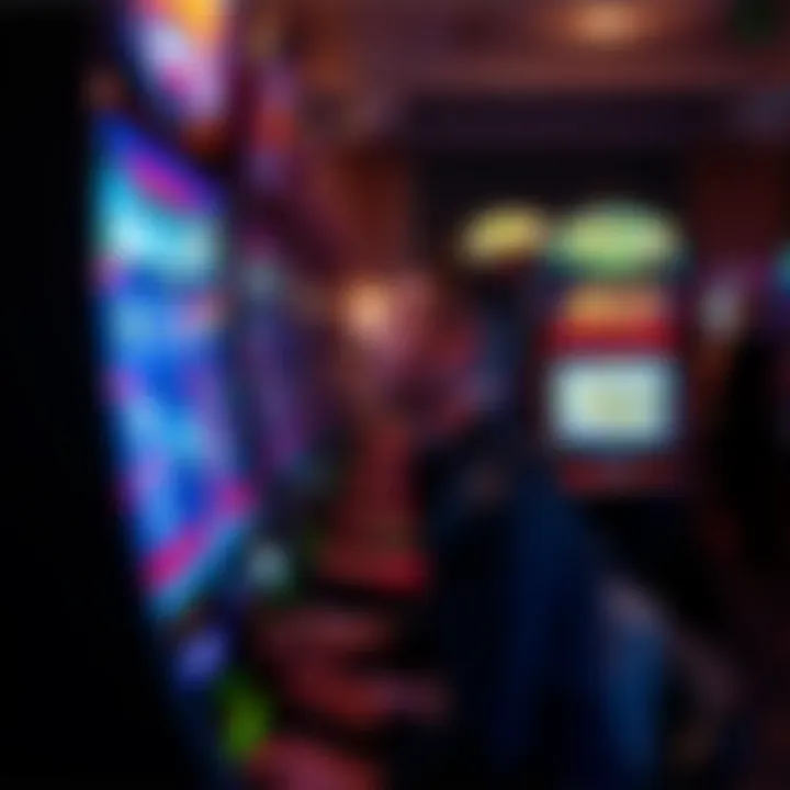 A player engaging with the Street Fighter 2 slot machine