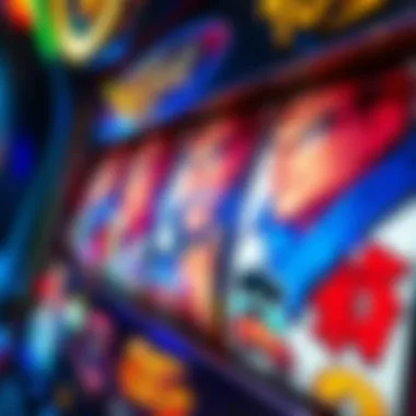Close-up of iconic characters on the slot machine reels