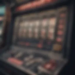 Interior mechanics of a video poker machine