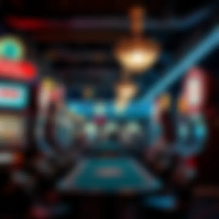 Vintage casino scene reflecting the era of Whiskey Pete