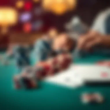 Close-up of chips and cards symbolizing high-stakes decisions