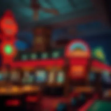 An artistic representation of early American gaming establishments