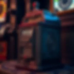 An antique slot machine showcasing its original design and mechanics.