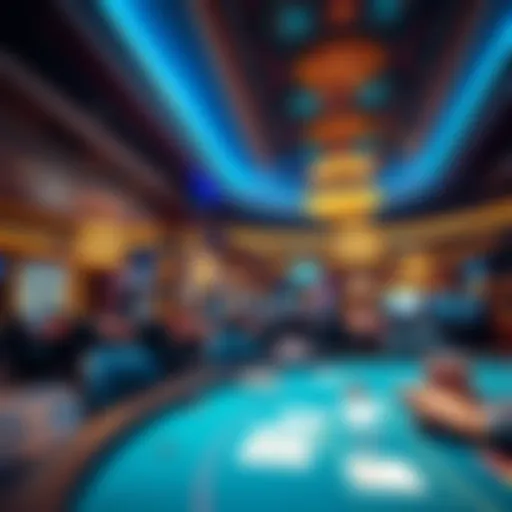 Luxurious Casino Atmosphere Luxurious casino environment showcasing high-stakes gaming