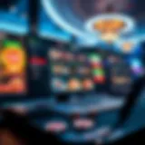Innovative gaming interface showcasing an online casino platform