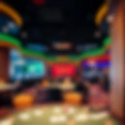 A panoramic view of the Tropicana Atlantic City Poker Room showcasing its vibrant atmosphere.
