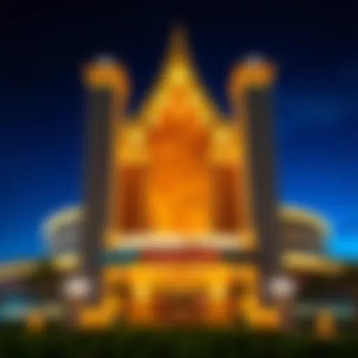 Exterior view of Turning Point Casino showcasing its architectural design