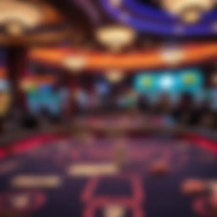 Blackjack table at Mohegan Sun