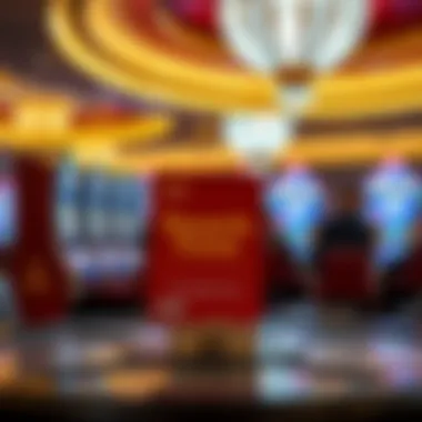 Casino environment highlighting rewards points accumulation