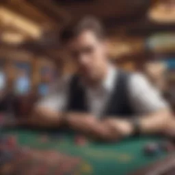 Illustration of online casino gaming mechanics