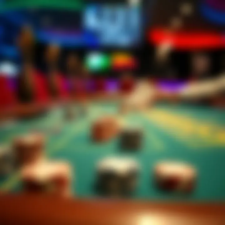 Progressive Betting in Action Illustration of a blackjack table with chips arranged for progressive betting