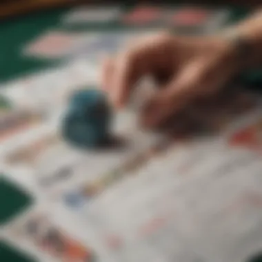 An illustration depicting different types of sports betting slips across various sports.