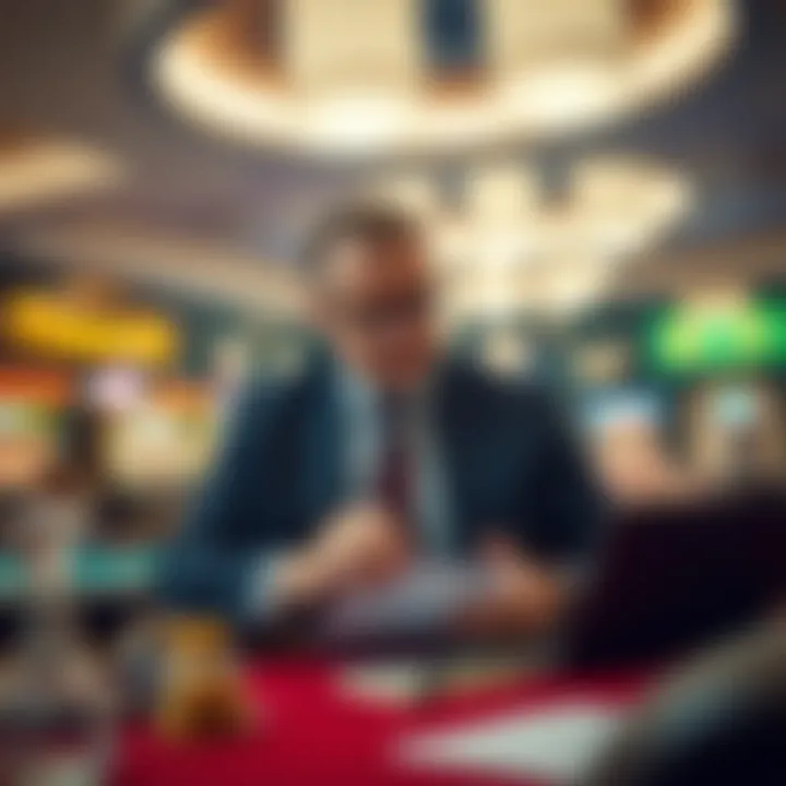 Navigating Finances A financial advisor analyzing investment options for lottery winners