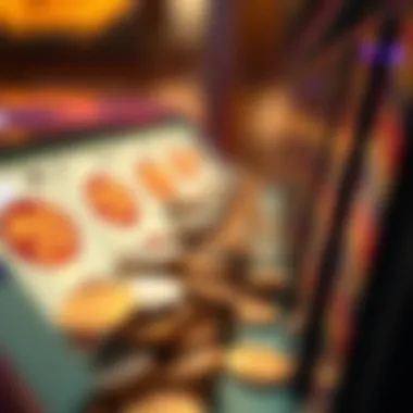 Coin Insertion in Penny Slots Close-up of coins being inserted into a penny slot machine.