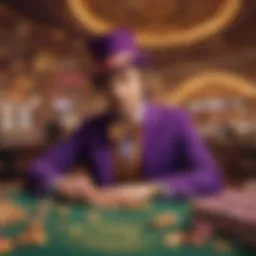 Visual representation of Wonka free coins in a casino setting